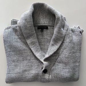 Banana Republic Men's Woven Cardigan Sweater Size Large